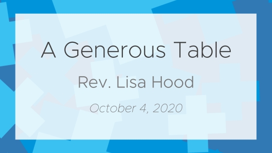 Exploring Generosity: A Generous Table