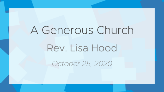 Exploring Generosity: A Generous Church