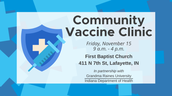 Community Vaccine Clinic on November 15