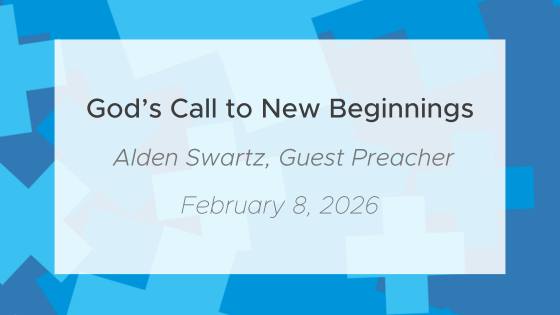 God's Call to New Beginnings